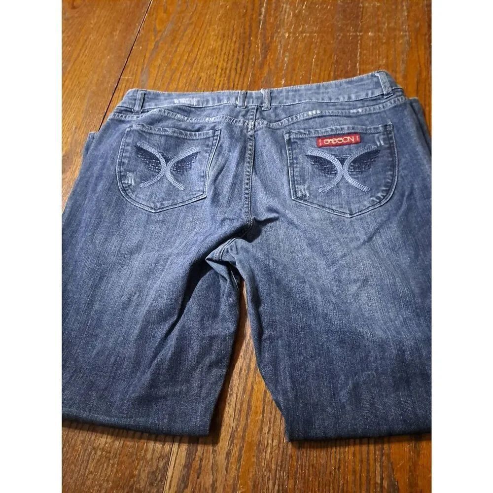 Vintage Size 16 Sasson Bootcut Boogie Denim Blue Jeans Pants with Pockets Casual